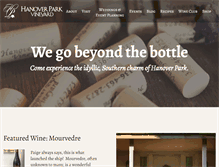 Tablet Screenshot of hanoverparkwines.com